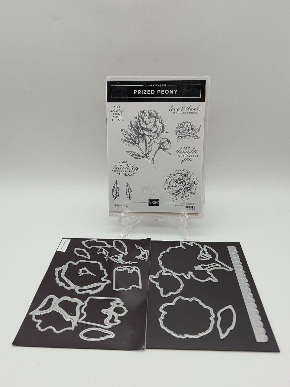 Stampin' UP! PRIZED PEONY Stamp set & Dies friendship flower sorry for your loss